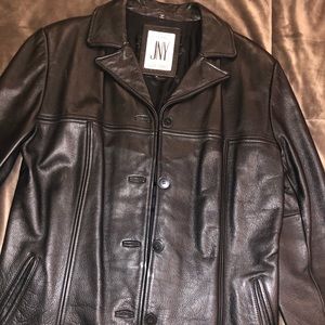 Jones New York black leather jacket